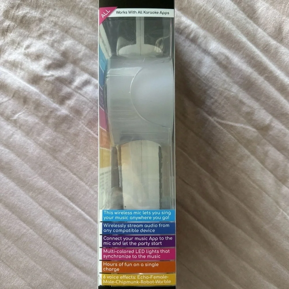Party Machine by Singing Machine Karaoke Portable Bluetooth Speaker Microphone